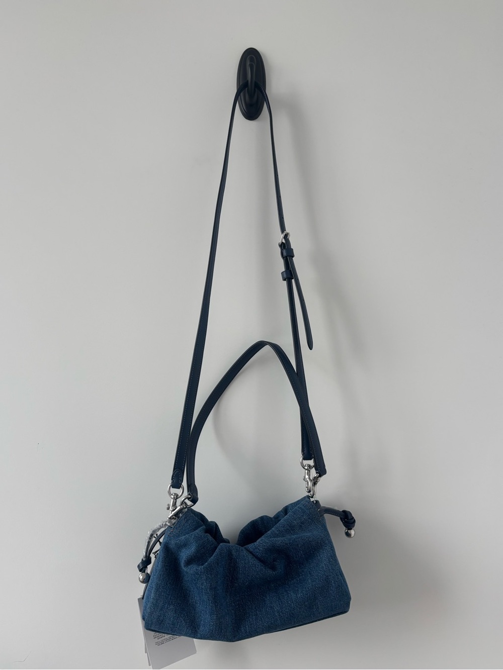 NWT Coach Faye Denim Blue Shoulder Bag - Picture 3 of 8